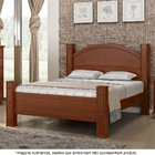 Cama Casal Em Madeira Maciça 1,40 Itália Avelã - Straub Web