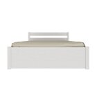 Cama Casal Em Madeira Maciça 140x190 Unique Yescasa Branco