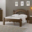 Cama Casal Em Madeira Maciça Torneada 1,40 Eliane Castanho -