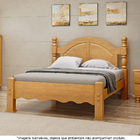 Cama Casal Em Madeira Maciça Torneada 1,60 Havana Mel - Strau