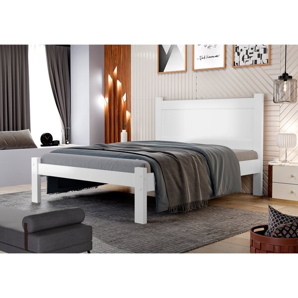 Cama Casal Em Mdf 145,5x91x196cm Prisma  Branco
