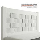 Cama Casal Em Mdf Com Cabeceira Entrelaçada Laila Branco Bran