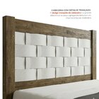 Cama Casal Em Mdf Com Cabeceira Entrelaçada Laila Jequitiba/o