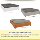 Cama Casal Em Mdp 193cm X 144cm Mônaco