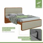 Cama Casal Em Mdp/mdf 207x110cm Loop