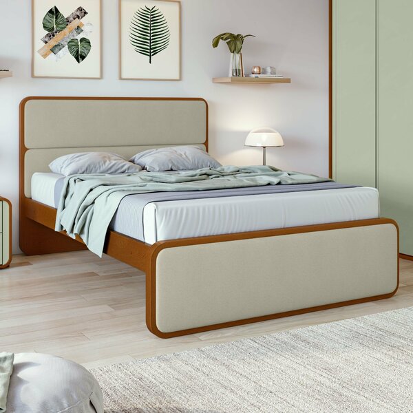 Cama Casal Em Mdp/mdf 207x110cm Loop
