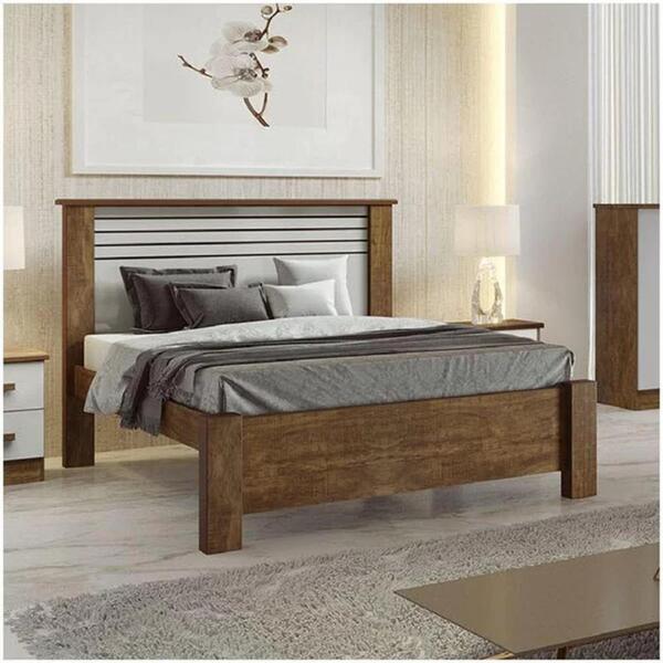 Cama Casal Eros Plus Ypê Com Off White D'doro