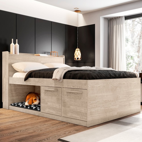 Cama Casal Espaço Pet Amarula Com Colchão