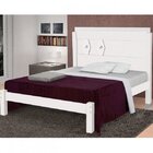 Cama Casal Extensível Livia  Branco