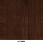 Cama Casal Florença de Madeira Maciça - Castanho