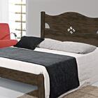 Cama Casal Frederica Nogal