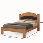 Cama Casal Gabriella Tradicional C/ Mesa Cabeceira Espelhada