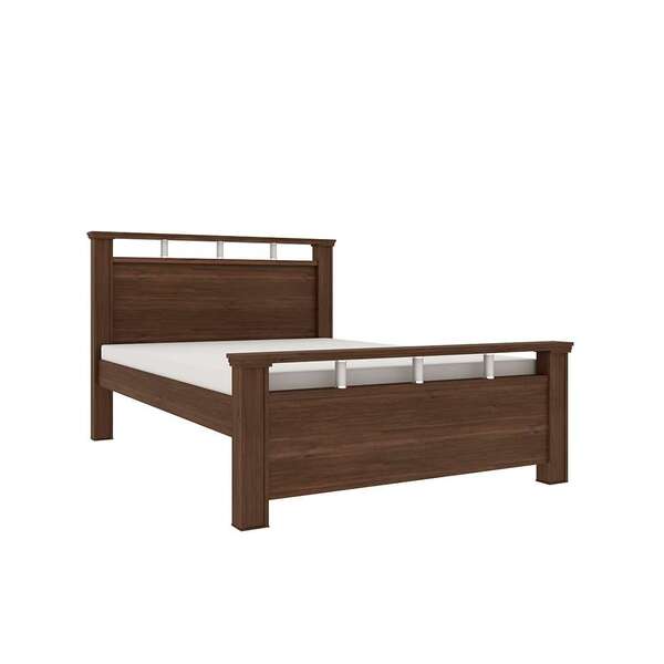 Cama Casal Hundred Flex Cacau E Off White