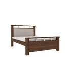 Cama Casal Hundred Flex Cacau E Off White
