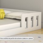 Cama Casal Infantil Com Casinha Montessori Play  Branco