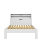 Cama Casal Invicta Com Baú Branco