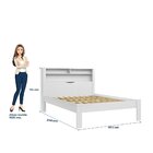 Cama Casal Invicta Com Baú Branco