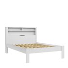 Cama Casal Invicta Com Baú Branco