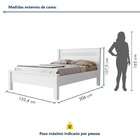 Cama Casal Irlanda  Branco