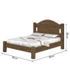 Cama Casal Isis Basoto Castanho Fosco