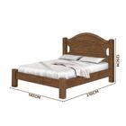 Cama Casal Isis Basoto Castanho Fosco Com Colchão Gazin Casal