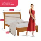 Cama Casal Jaspe 100% Mdf Plus Cinamomo/off White
