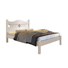 Cama Casal Julia  Off White /canela