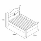 Cama Casal Julia  Off White /canela