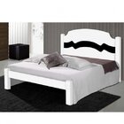 Cama Casal Juliana Branco/preto/branco