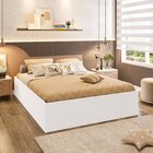 Cama Casal Juvenil Para Quarto Lia Drd Móveis Branco