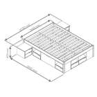 Cama Casal Kiara Madeira Maci