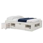 Cama Casal Kiara Madeira Maciça Branca