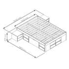 Cama Casal Kiara Madeira Maciça Branca