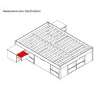 Cama Casal Kiara Madeira Maciça Branca