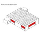 Cama Casal Kiara Madeira Maciça Branca