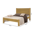 Cama Casal Lara Imbuia