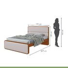 Cama Casal Loop Em Mdp/mdf Tecido Corano