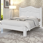 Cama Casal Love Branco Com Colchão