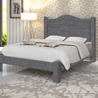 Cama Casal Luxúria Cinza com Colchão