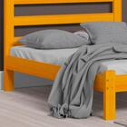 Cama Casal Madeira Esmeralda Cerejeira Nemargi Com Colchão Ca