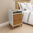 Cama Casal Madeira Maciça 02 Mesas De Cabeceira Milani Store