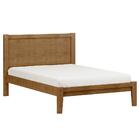 Cama Casal Madeira Maciça 02 Mesas De Cabeceira Milani Store