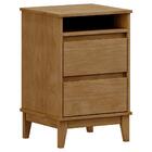 Cama Casal Madeira Maciça 02 Mesas De Cabeceira Milani Store