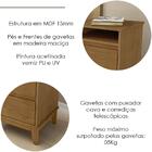 Cama Casal Madeira Maciça 02 Mesas De Cabeceira Milani Store