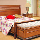 Cama Casal Madeira Maciça 1,40m - Athenas - Móveis Montanhês