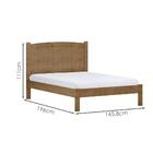 Cama Casal Madeira Maciça 1149 Milani Store