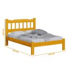 Cama Casal Madeira Maciça Cerejeira Pérola Nemargi