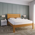 Cama Casal Madeira Maciça Lara  Imbuia