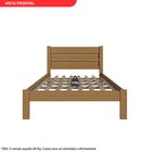 Cama Casal Madeira Maciça Lara  Imbuia