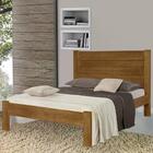 Cama Casal Madeira Maciça Lara Imbuia At Moveis